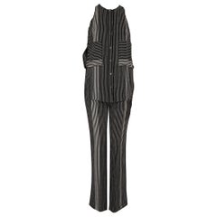 Intermix Derek Lam 10 Crosby Derek LAM x Intermix Tuta a righe nere taglia XXS