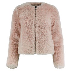 Intermix Suede Trimmed Shearling Jacket Xsmall