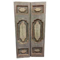 Internal blue and grey lacquered double door, Italy