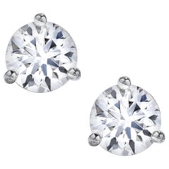 INTERNALLY FLAWLESS GIA Certified Round Brilliant Cut Diamond Studs