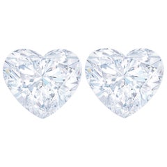 GIA Certified 1.56 Carat Heart-Shape Studs