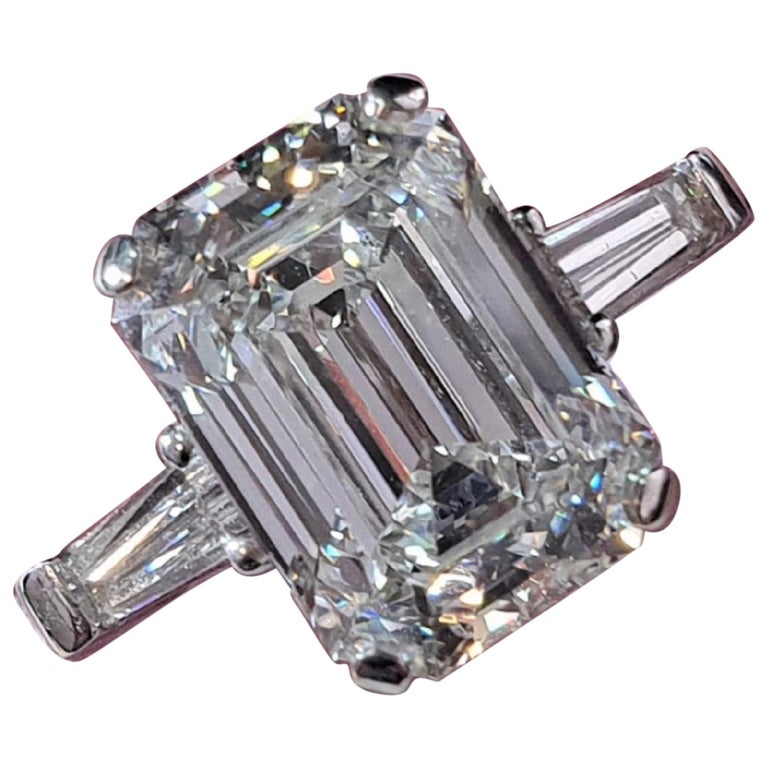 Diamant taille émeraude de 3 carats certifié GIA En vente sur 1stDibs |  valeur diamant 3 carats, bague diamant taille emeraude, diamant taille  emeraude 3 carats