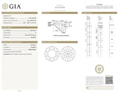 Internally Flawless D Color GIA Certified 4.01 Carat Diamond Studs