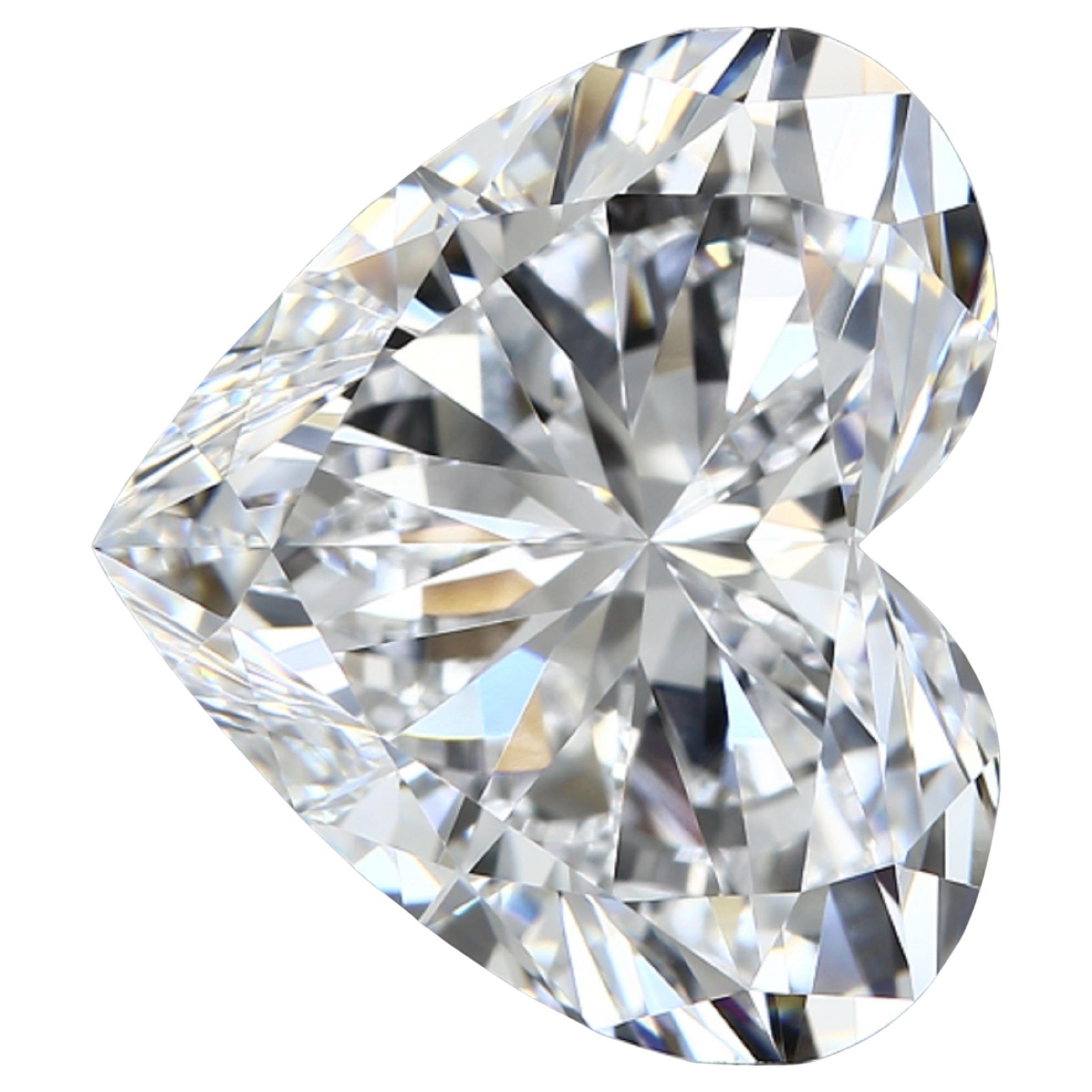 Internally Flawless D Color GIA Certified 5 Carat Heart Shape Diamond