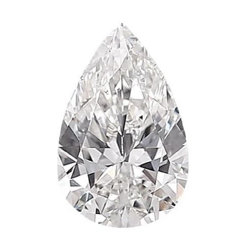 Internally Flawless D Color Gia Certified 8 03 Carat Pear Cut Ring For Sale At 1stdibs