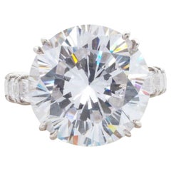 GIA Certified 8 Carat Round Brilliant Cut Diamond Ring