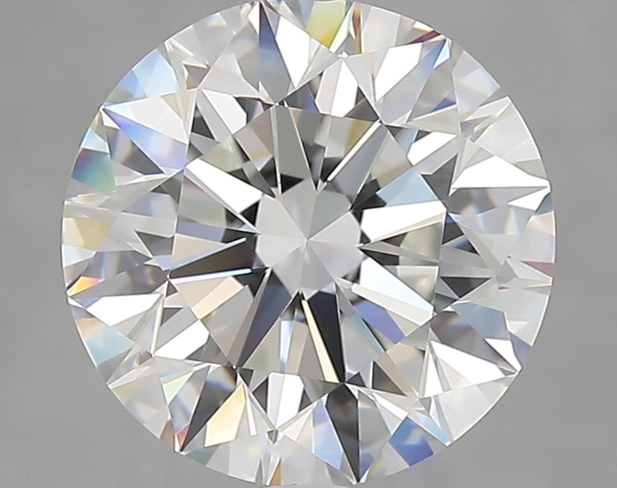 Moderno Anello in oro bianco con diamante rotondo taglio brillante certificato GIA da 5 carati