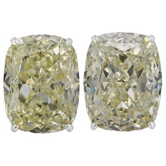 Internally Flawless/VS2 GIA Certified Fancy Light Yellow Diamond 10.04 Carat