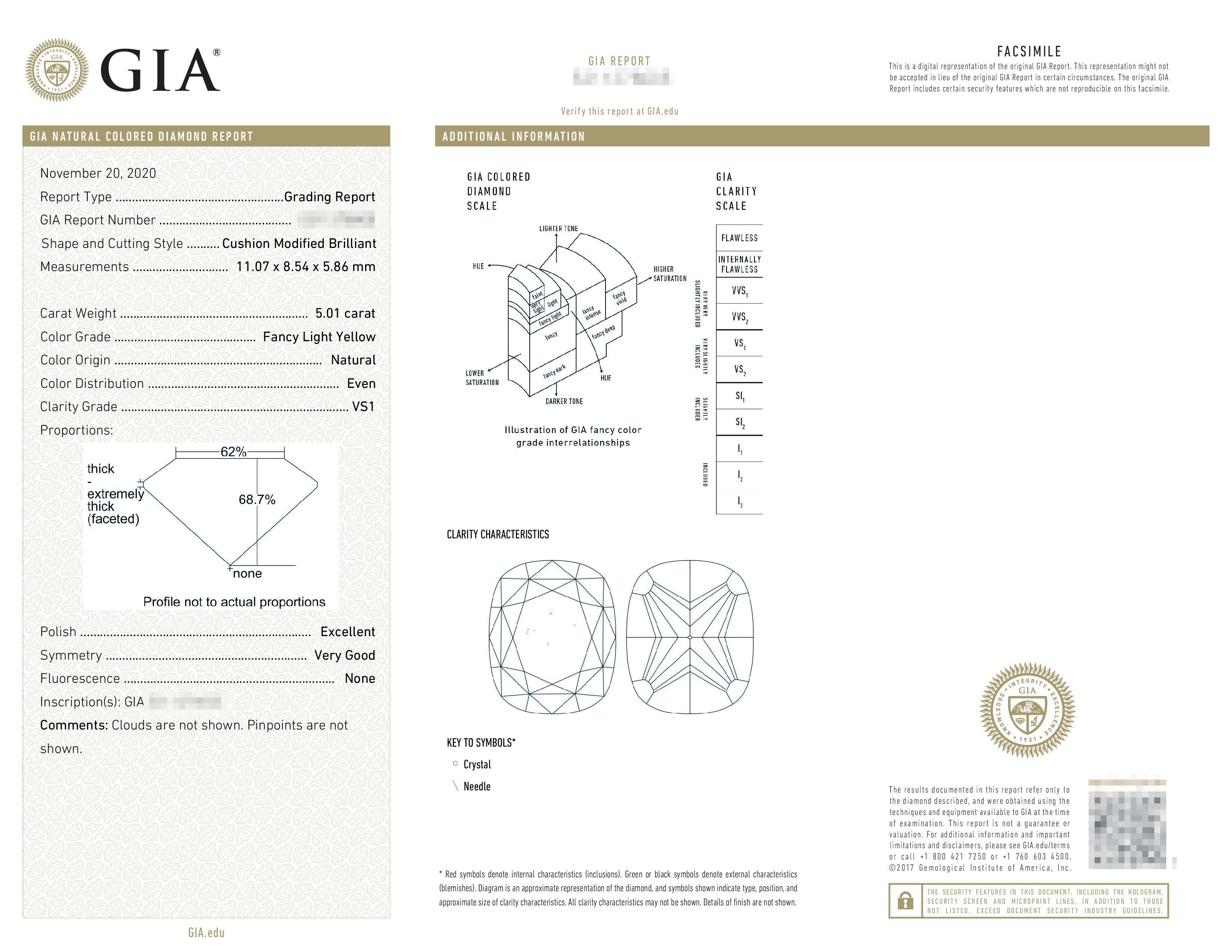 Internally Flawless/VS2 GIA Certified Fancy Light Yellow Diamond 10.04 Carat In New Condition In Rome, IT