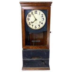 International Business Machines 'IBM' Oak Cabinet Clock, circa 1930s