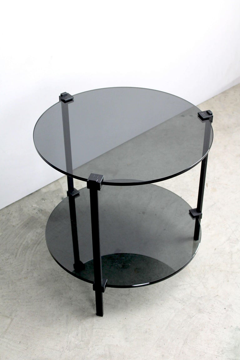 International Mid-Century Modern Three Black Metal Leg ...