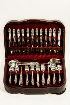 International Royal Danish Sterling Service for 12 Place Setting Flatware 76 Pcs