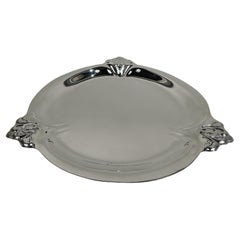 International Royal Danish Sterling Silver Sandwich Plate