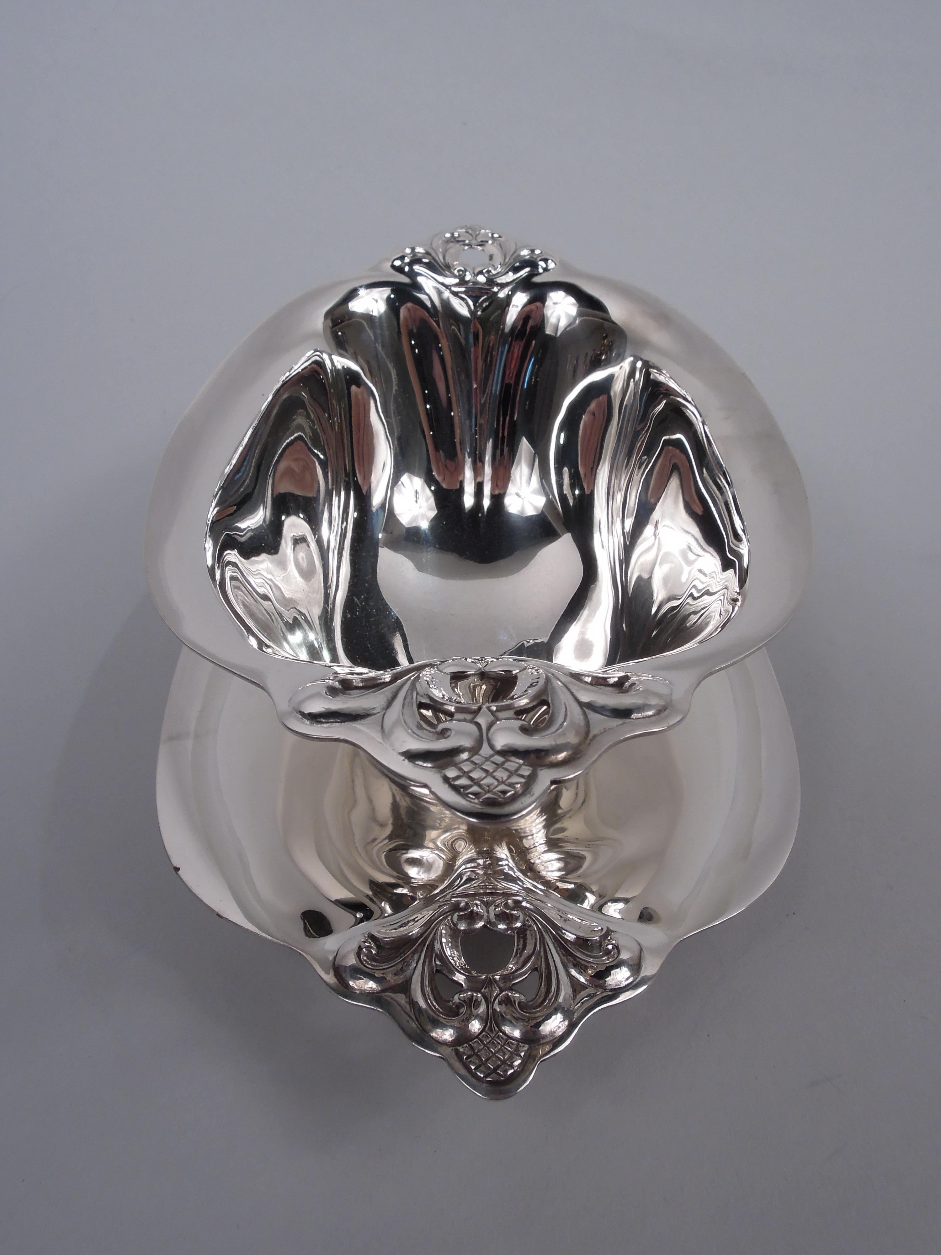 American International Royal Danish Sterling Silver Sauce Bowl on Stand For Sale