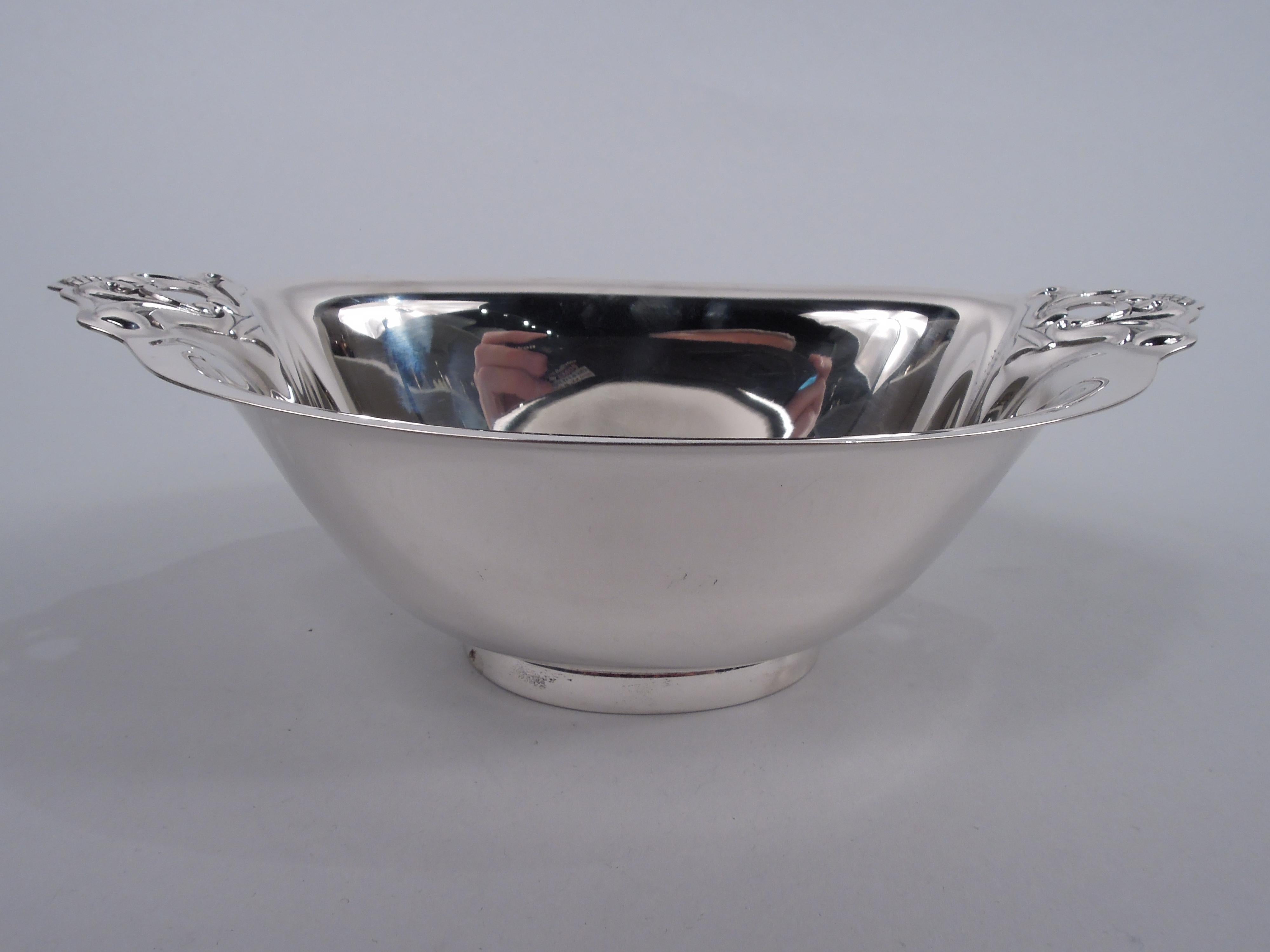 International Royal Danish Sterling Silver Sauce Bowl on Stand For Sale 1
