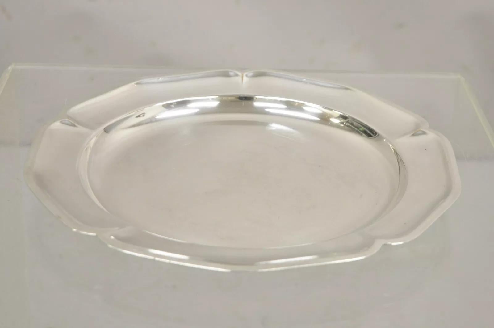 Vintage International Silver 4272 Scalloped Edge Silver Plated 12