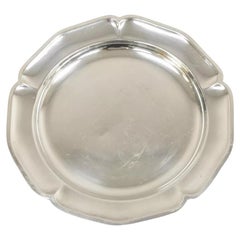 Assiette de service de 12 pouces plaquée argent international Silver 4272 à bord festonné