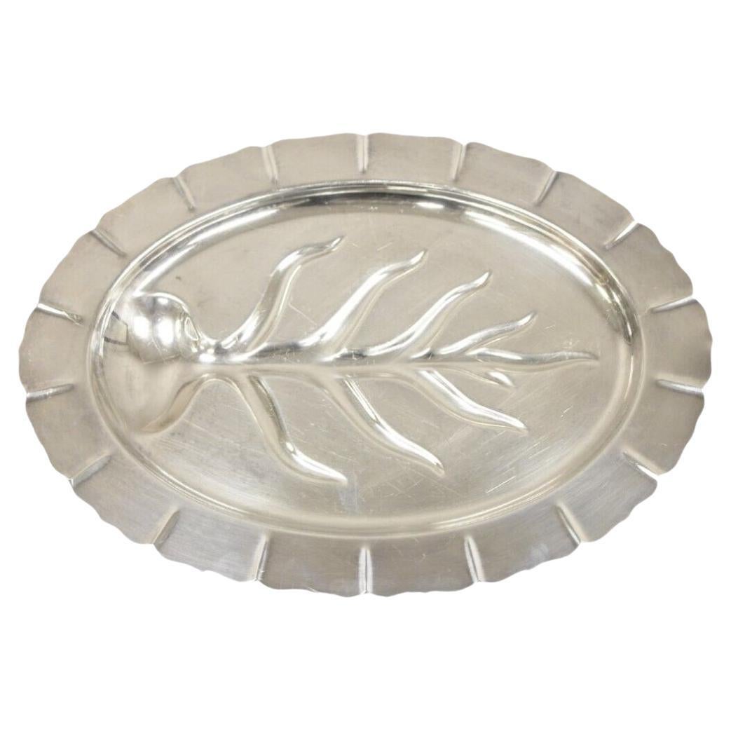 International Silver Co "Early American" 4133 Plato ovalado para servir cubiertos de carne en venta