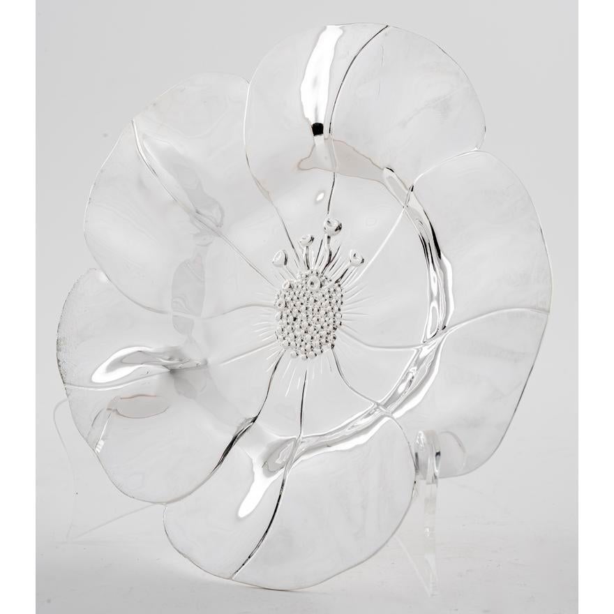 glass flower plates