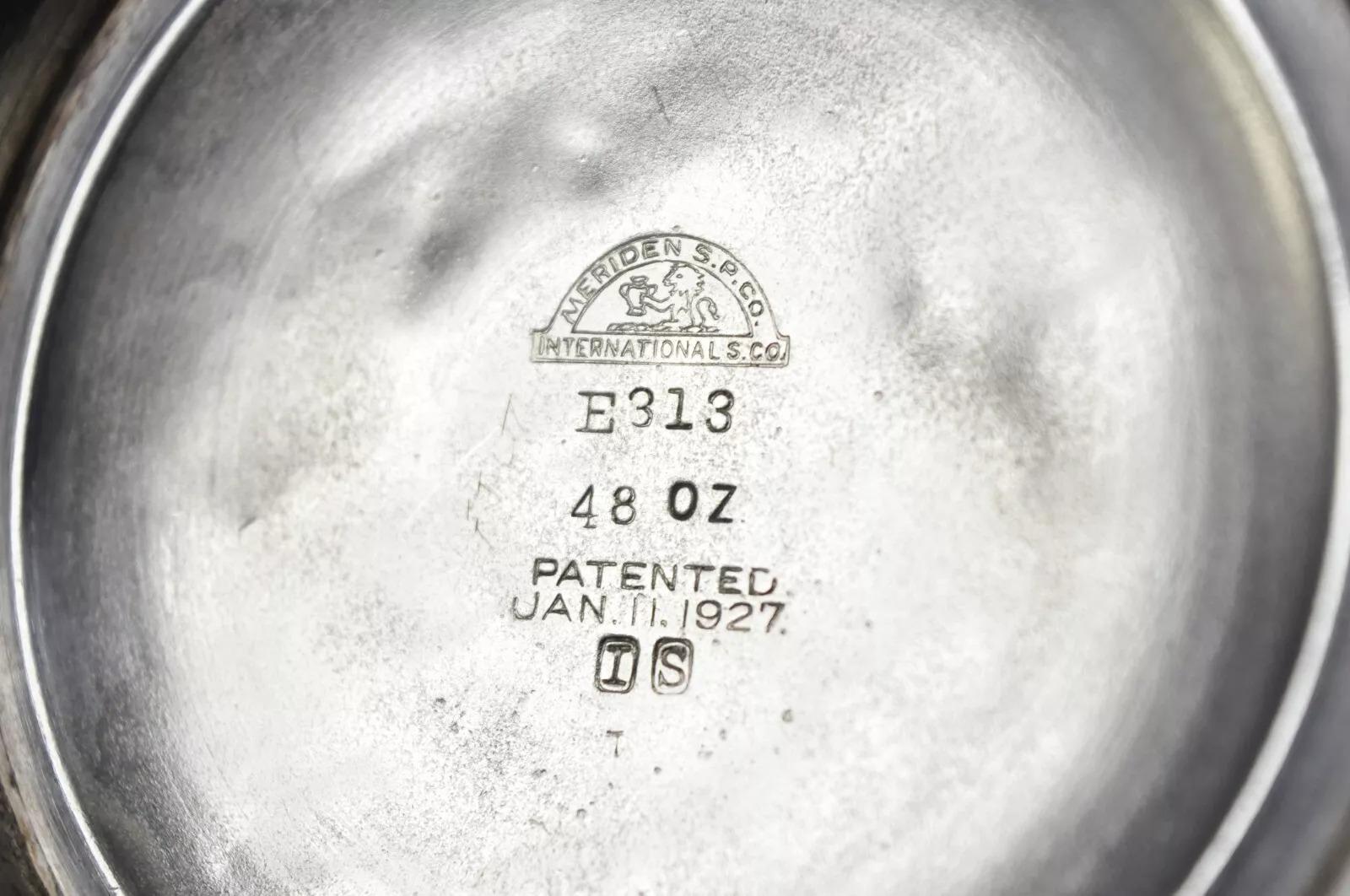 International Silver Meriden SP Art Deco placcato argento Martini Cocktail Shaker in vendita 3