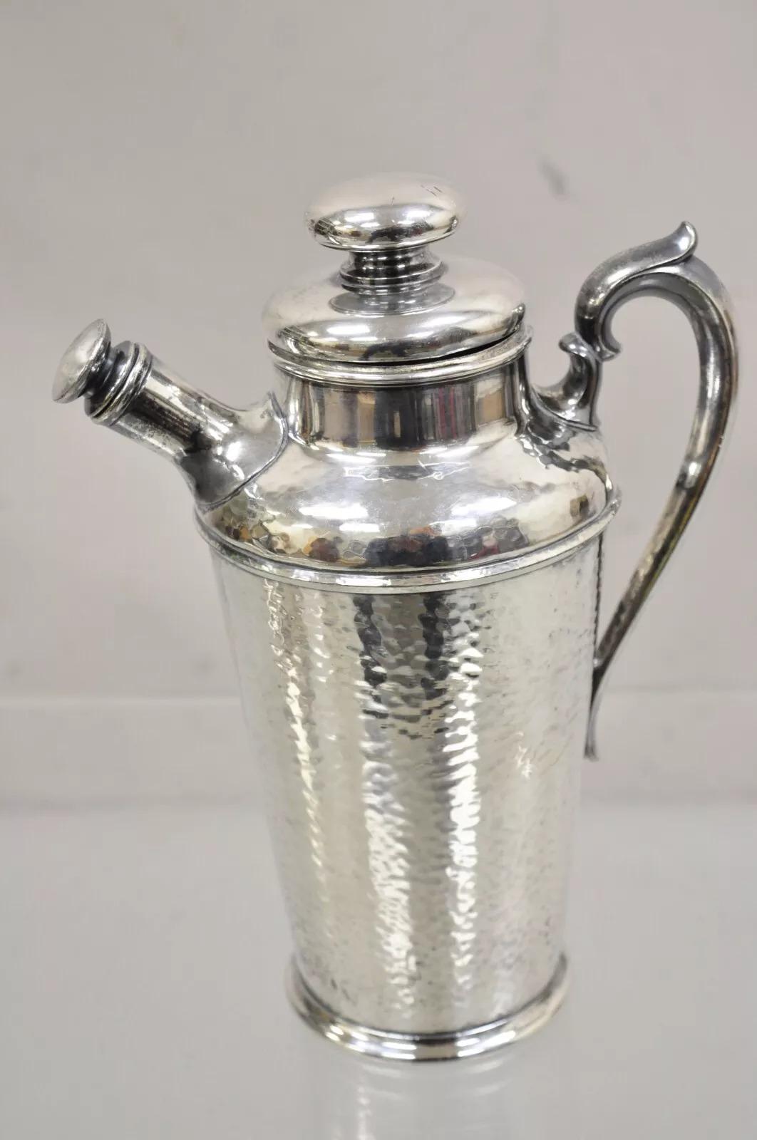 International Silver Meriden SP Art Deco placcato argento Martini Cocktail Shaker in vendita 4