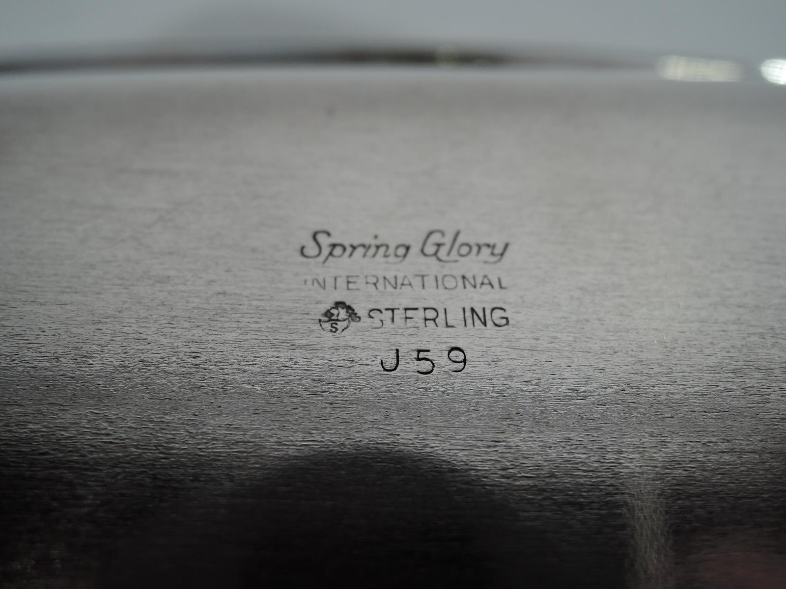 American International Sterling Silver Bowl in Jensen-Inspired Spring Glory Pattern