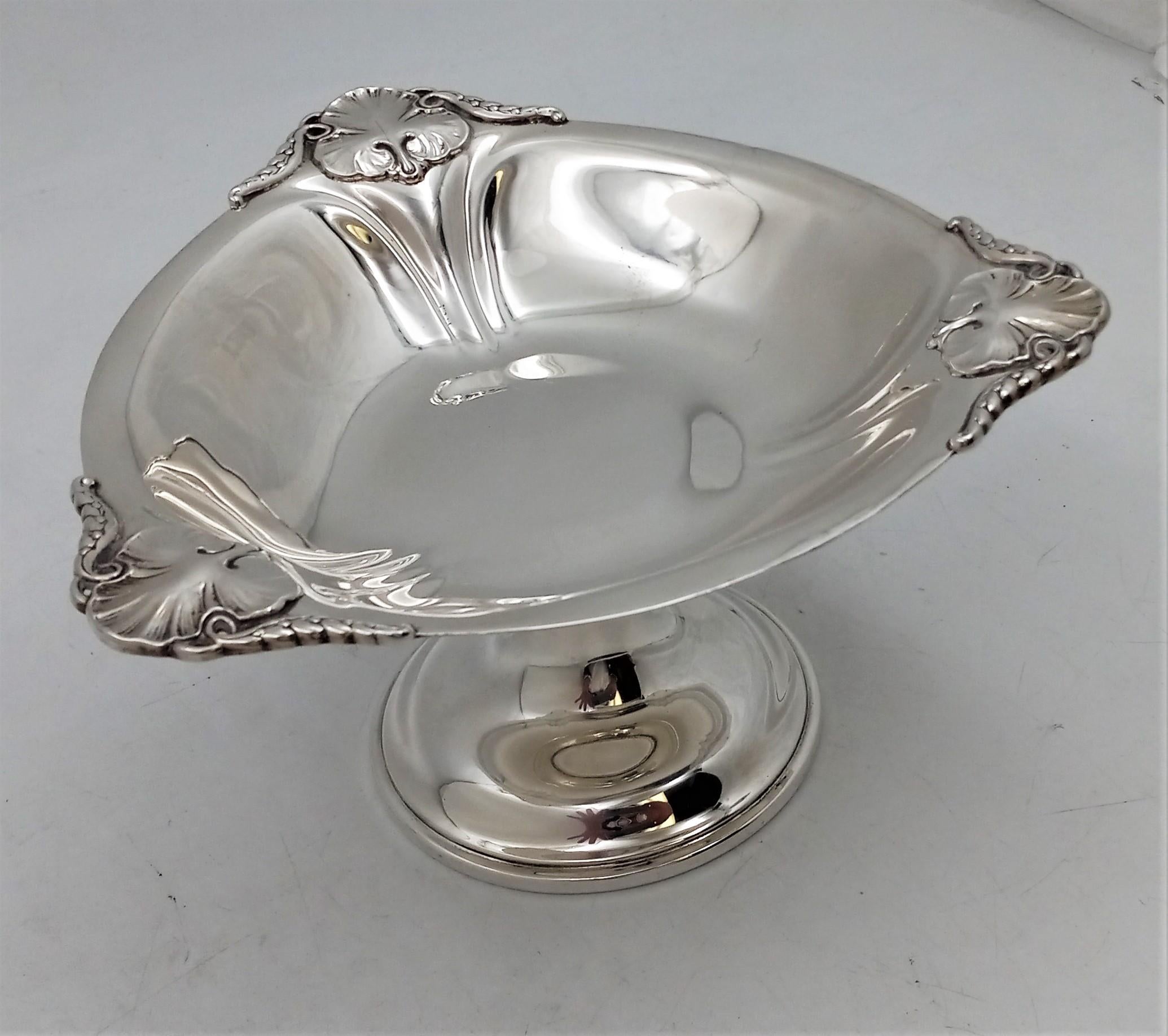 American International Sterling Silver Centerpiece Dish Mid-Century Modern Jensen Style For Sale
