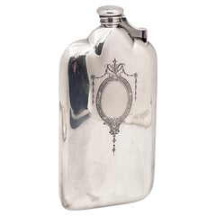 International Sterling Silver Flask by Watrous from, Early 20th Century