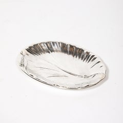 International Sterling Silver H251 Repousse Lily Serving Tray