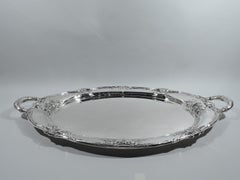 International Sterling Silver Tea Tray in Fancy Richelieu Pattern