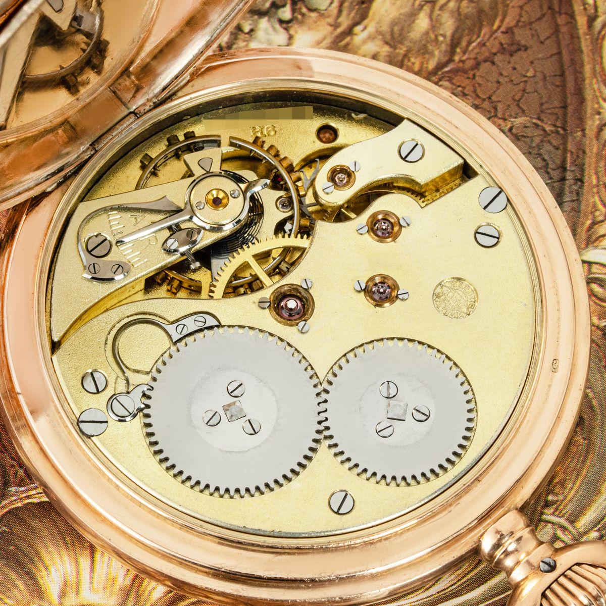 International Watch Co. A Rose Gold Full Hunter Pocket Watch C1900 For Sale 2