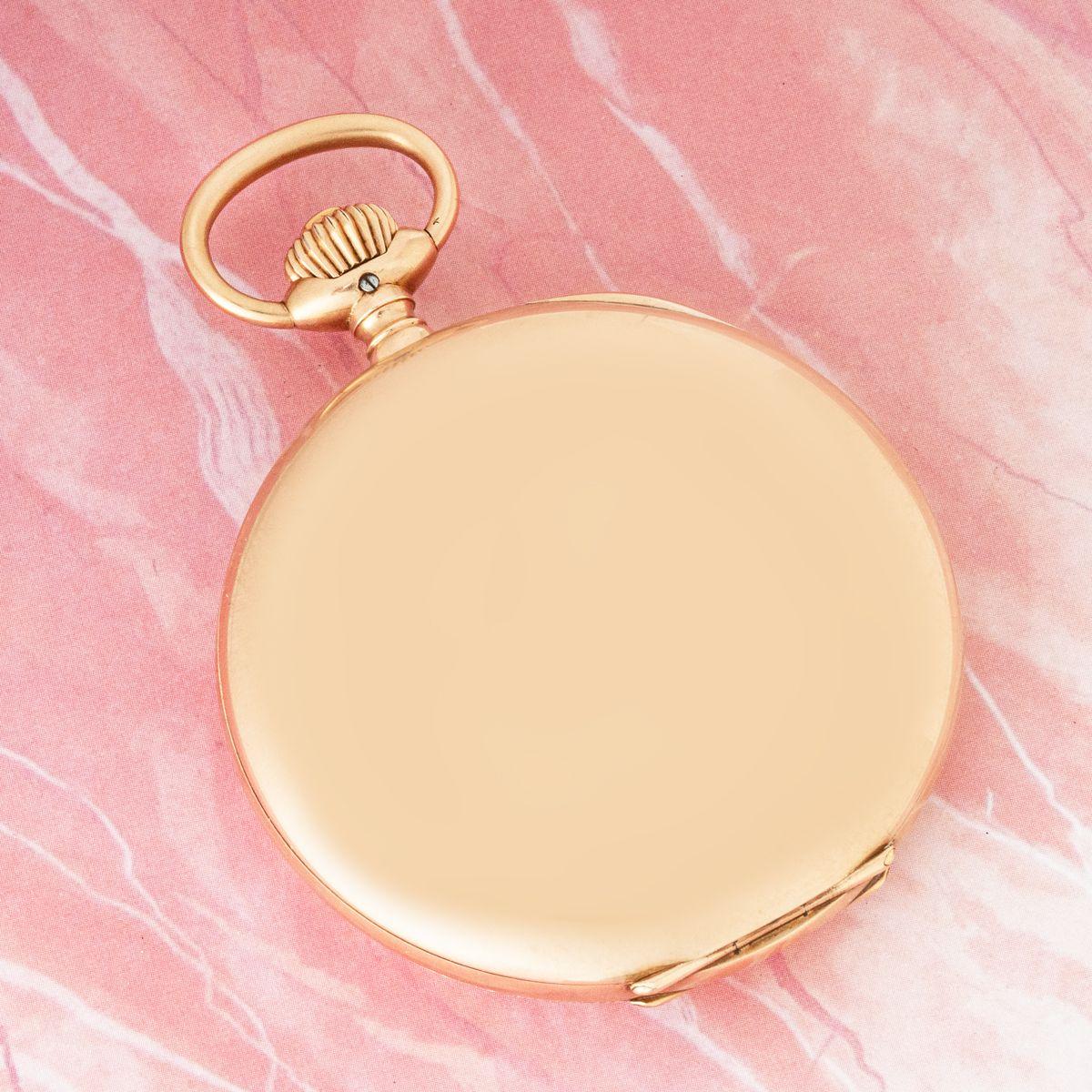 International Watch Co. A Rose Gold Full Hunter Pocket Watch C1900 For Sale 3