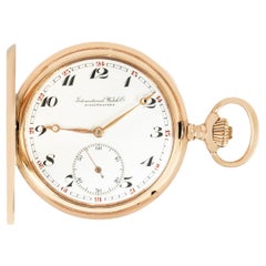 International Watch Co. A Rose Gold Full Hunter Pocket Watch C1900