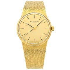 International Watch Co. yellow Gold Mesh Band Dress Manual Wind Wristwatch