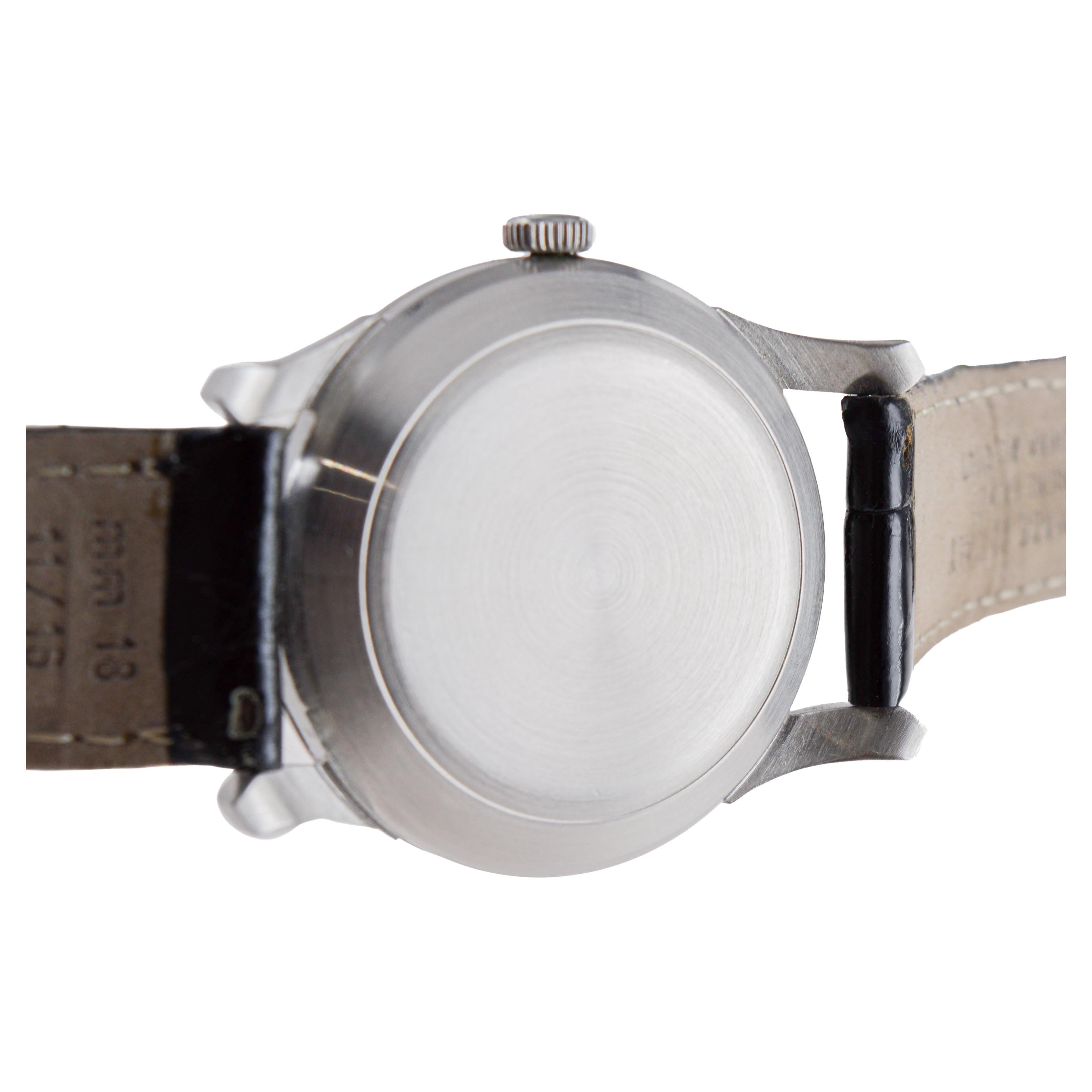 International Watch Co. Stainless Steel Automatic circa, 1940's For Sale 8