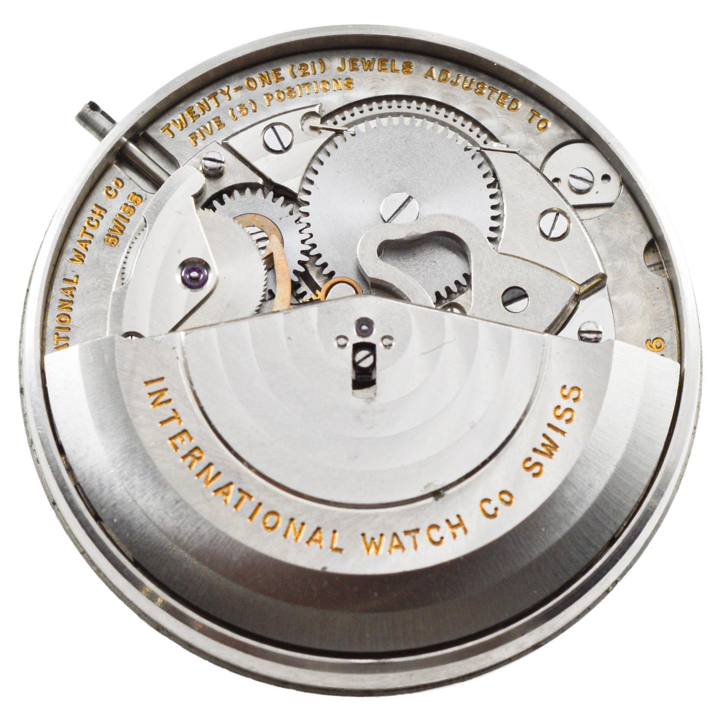 International Watch Co. Stainless Steel Automatic circa, 1940's For Sale 10