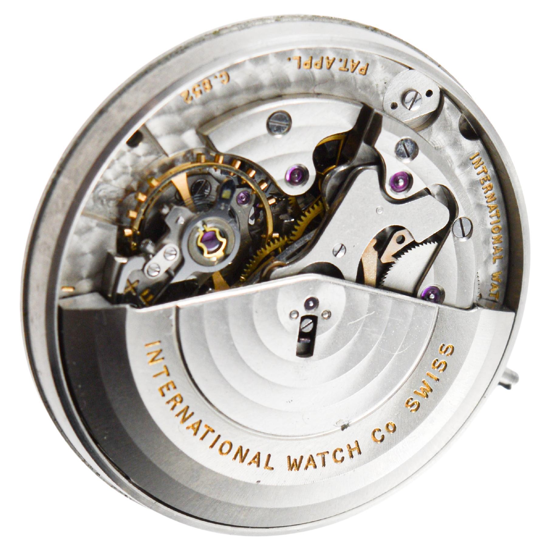 International Watch Co. Stainless Steel Automatic circa, 1940's For Sale 11