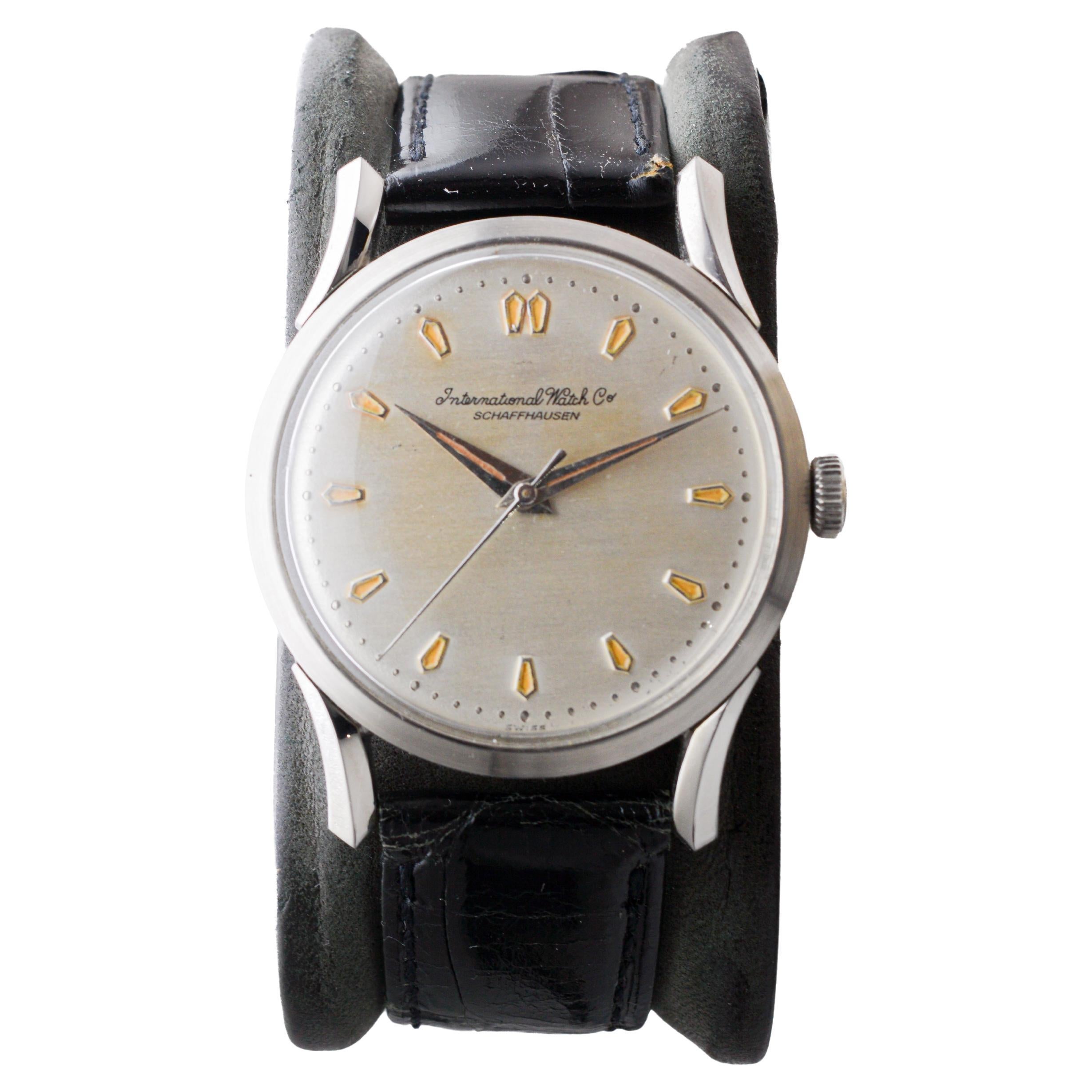 International Watch Co. Stainless Steel Automatic circa, 1940's