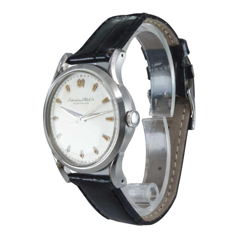 Women's or Men's International Watch Co. Stainless Steel Automatic from Late 1940's
