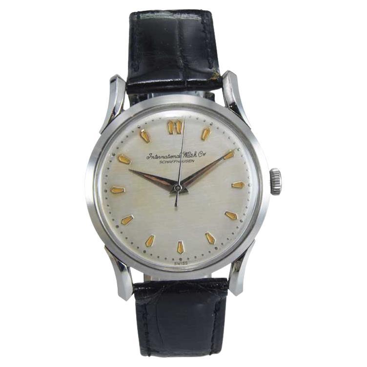 International Watch Co. Stainless Steel Automatic from Late 1940's For Sale