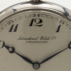 International Watch Co. Stainless Steel Open Face Watch