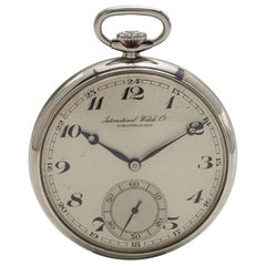 International Watch Co. Orologio Open Face in acciaio inossidabile