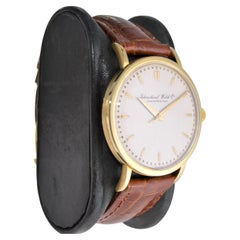 International Watch Company 18 Karat Gold Art Deco Full Size Wristwatch, 1940s