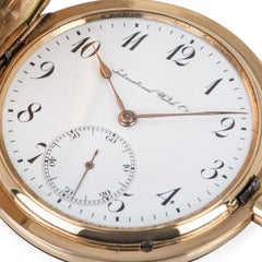 International Watch Company Full Hunter Keyless Manual Wind Lever Pocket Watch