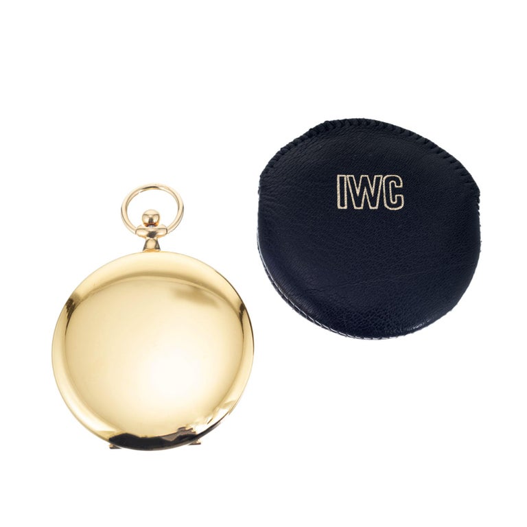 International Watch Company Gold Hunting Case Pocket Watch at