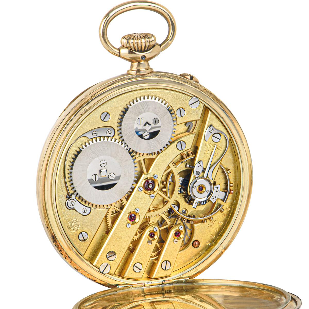 International Watch Company Gold Schlüssellose Klapp-Taschenuhr mit offenem Zifferblatt C1920er im Zustand „Gut“ im Angebot in London, GB