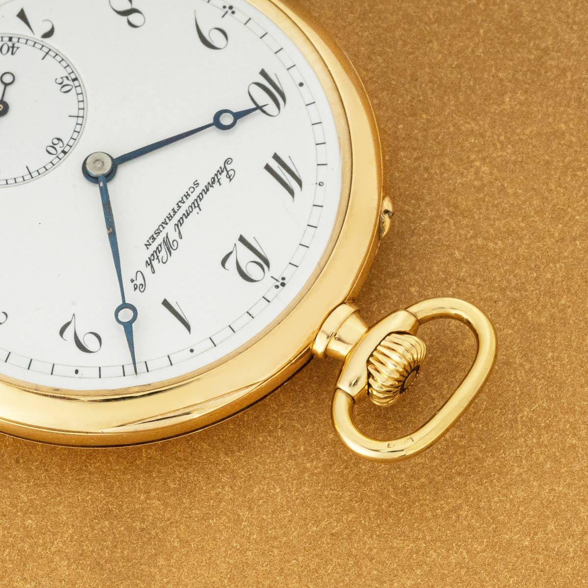 Reloj de bolsillo dorado de esfera abierta International Watch Company S. 1920 en Bueno estado para la venta en London, GB