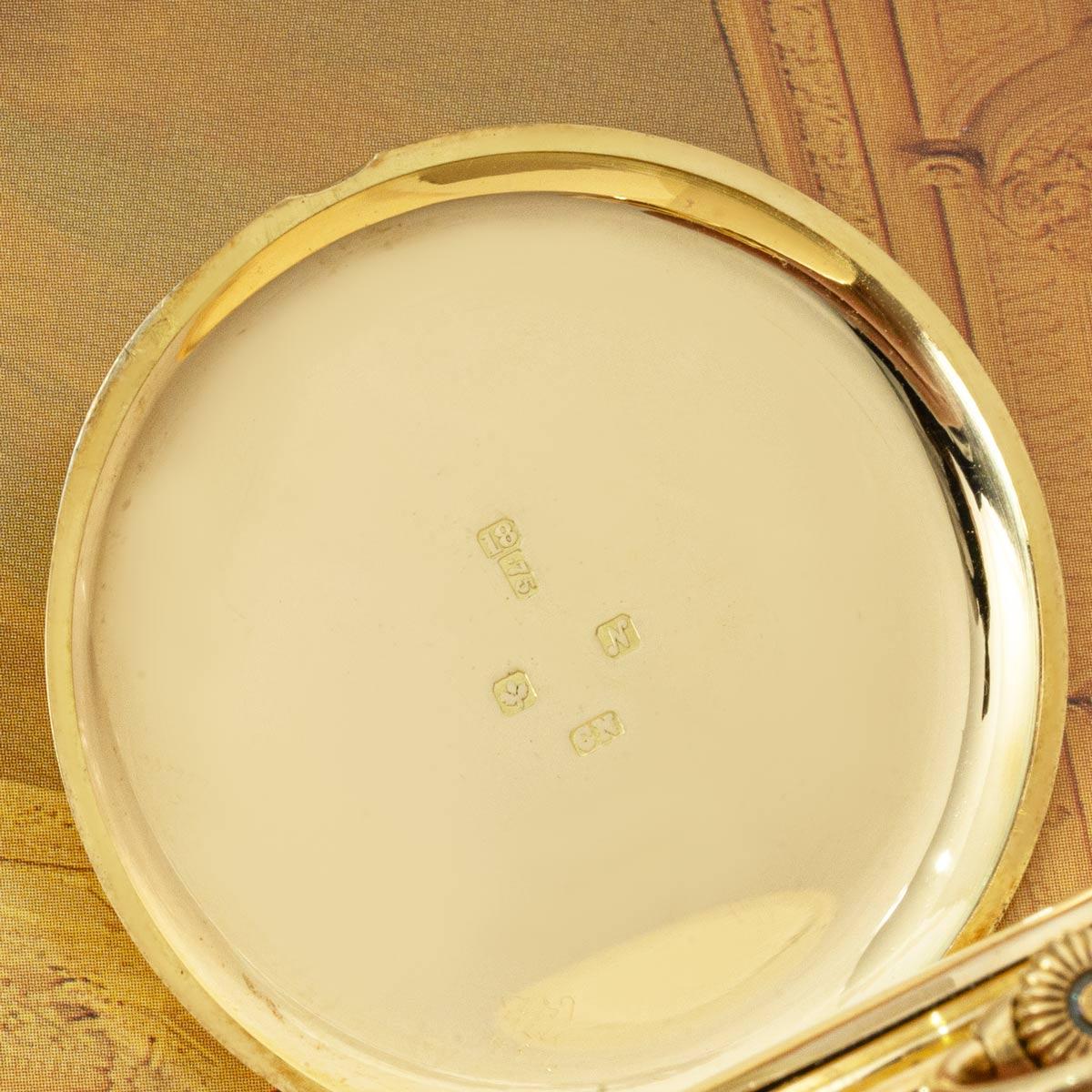 De los hombres Reloj de bolsillo dorado de esfera abierta International Watch Company S. 1920 en venta