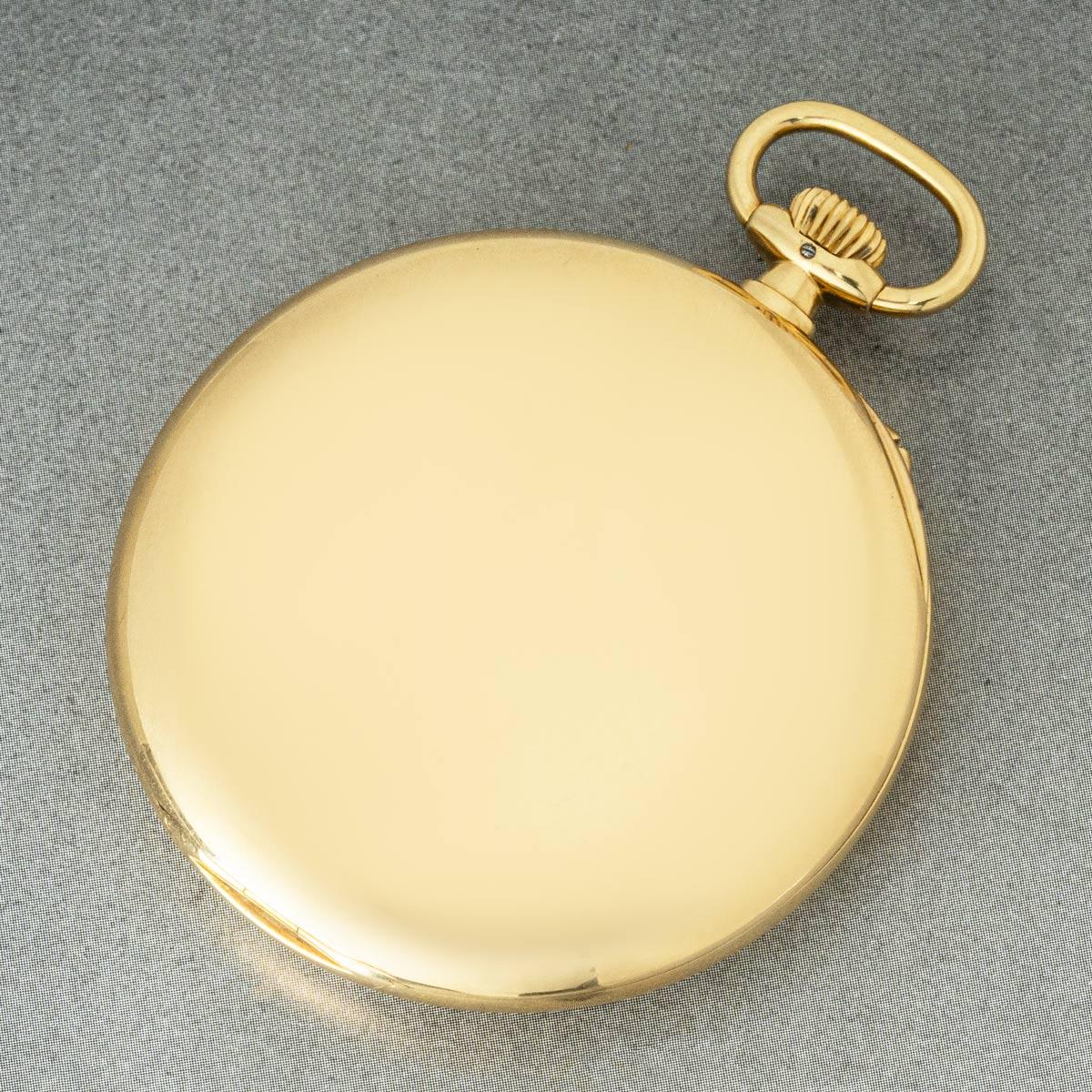 Reloj de bolsillo dorado de esfera abierta International Watch Company S. 1920 en venta 2