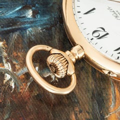 International Watch Company Rose Gold Keyless Lever Open Face Pocket Watch C1920
